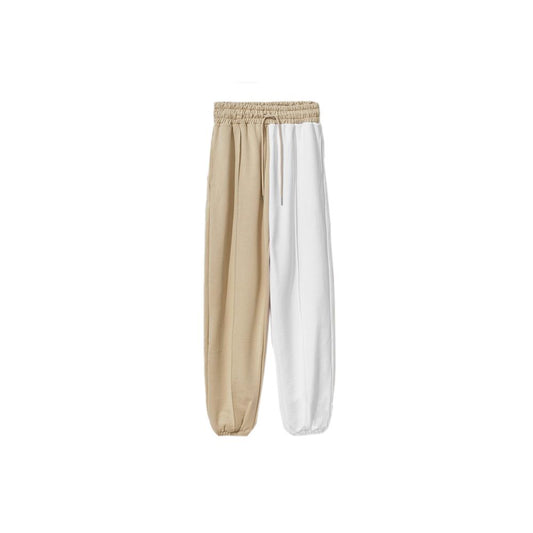 Pantaloni de trening bej din bumbac Comme Des Fuckdown pentru femei