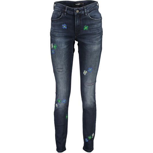 Desigual Blue Cotton Jeans & Pant