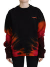 Dsquared² Black Tie Dye Logo Print Women Long Sleeve Sweater