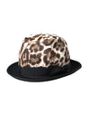 Dolce & Gabbana Multicolor Leopard Women Fedora Hat