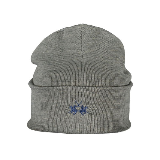 La Martina Gray Polyester Hats & Cap