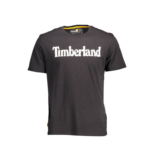 Timberland Black Cotton Men T-Shirt