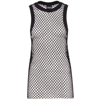 Comme Des Fuckdown Black Polyester Women Tank Top