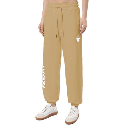 Pantaloni de damă din bumbac maro Comme Des Fuckdown