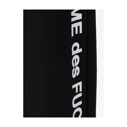 Pantaloni de damă din bumbac negru Comme Des Fuckdown