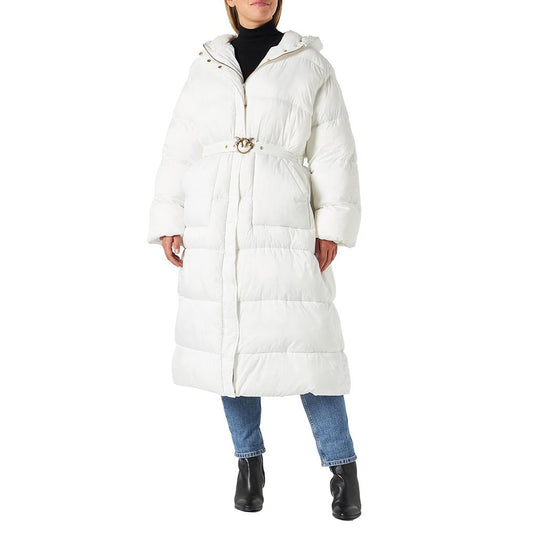 PINKO White Nylon Jackets & Coat