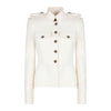 Dolce & Gabbana White Wool Jackets & Coat