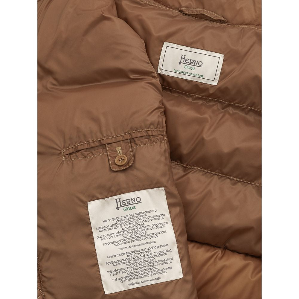 Herno Brown Polyamide Vest