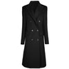 Made in Italy Black Wool Women Coat