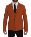 Dolce & Gabbana Elegant Orange Casual Cotton Blend Blazer