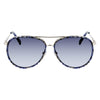 Longchamp Gold Metal Sunglasses