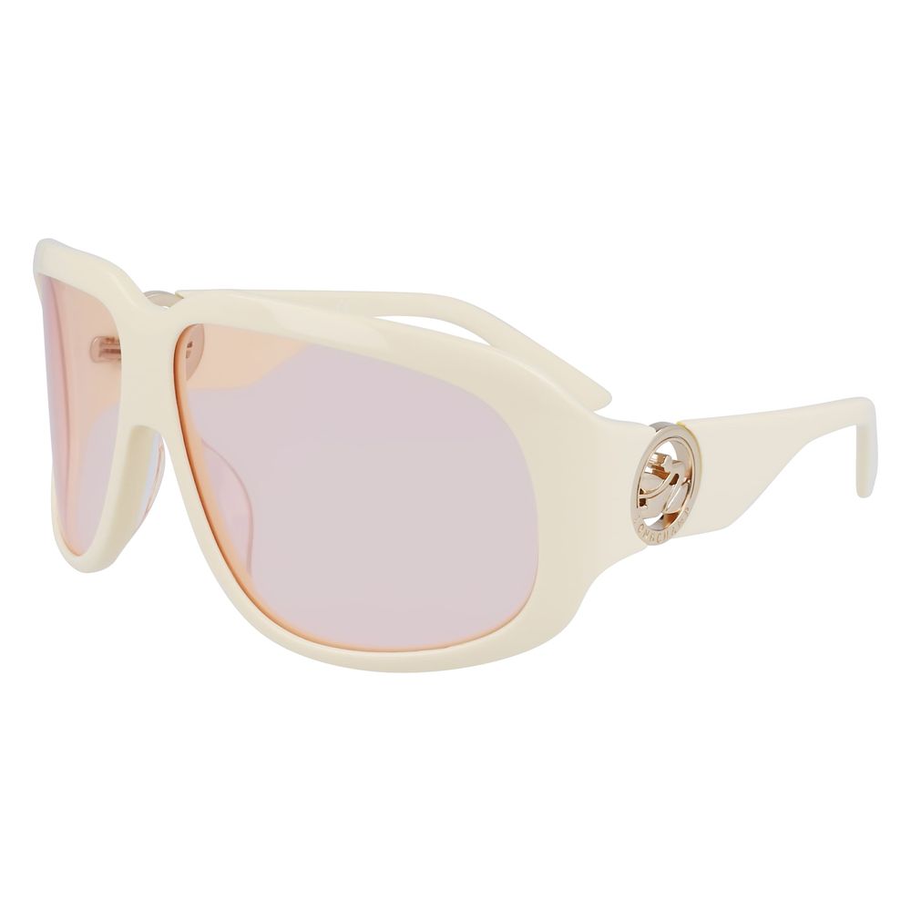 Longchamp White Acetate Sunglasses