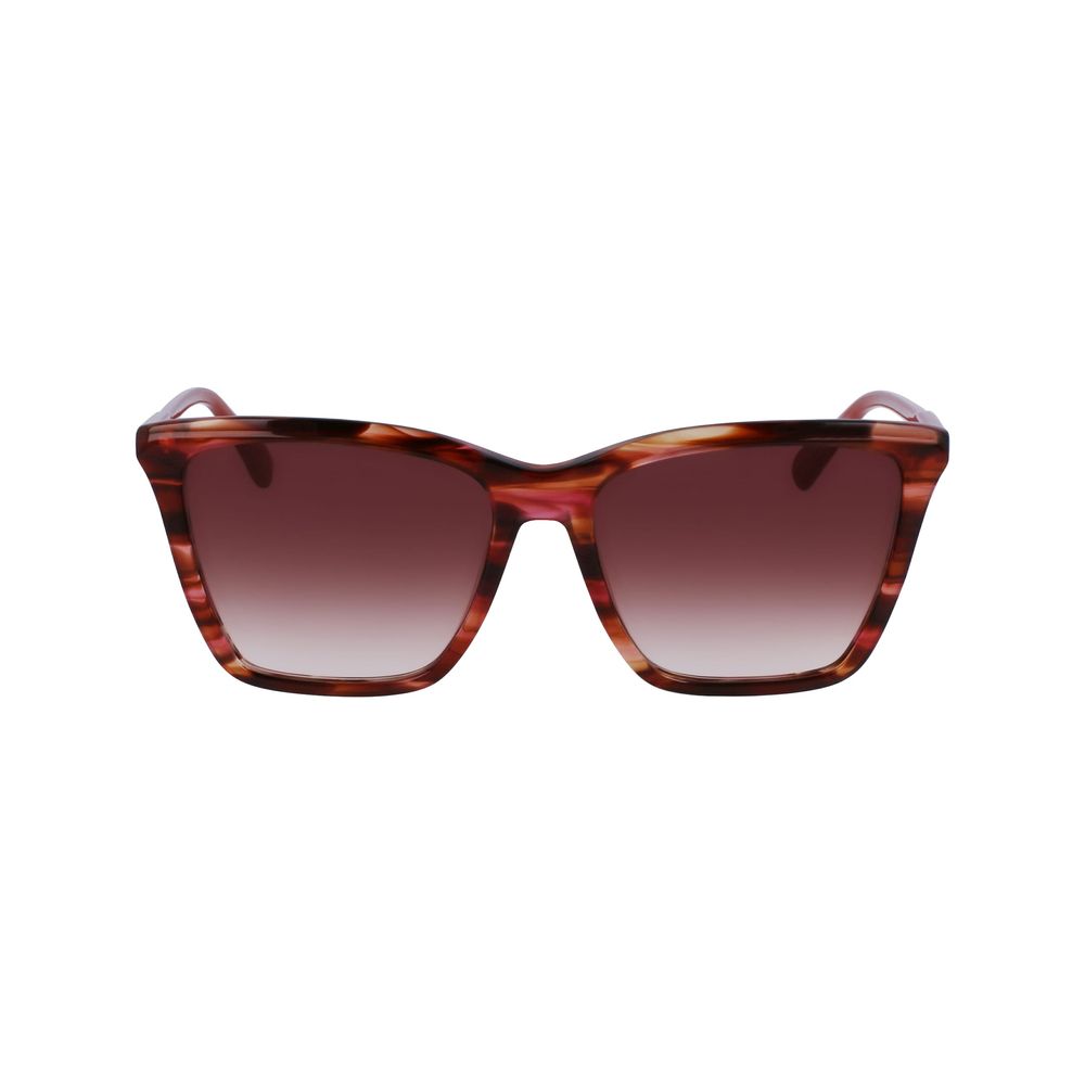 Longchamp Red Acetate Sunglasses