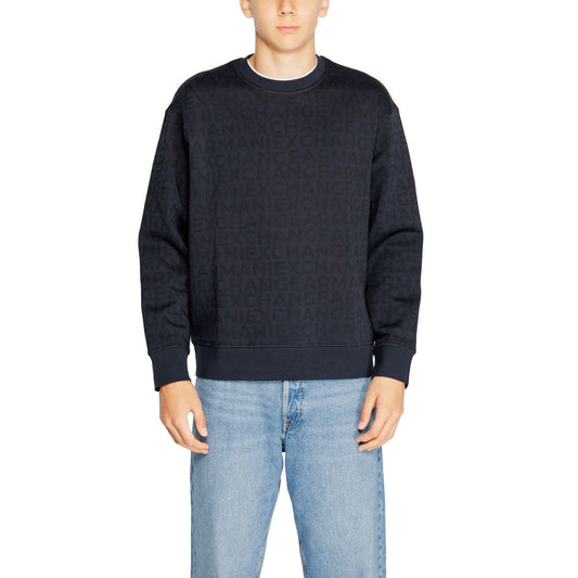 Hanorac Armani Exchange din bumbac albastru
