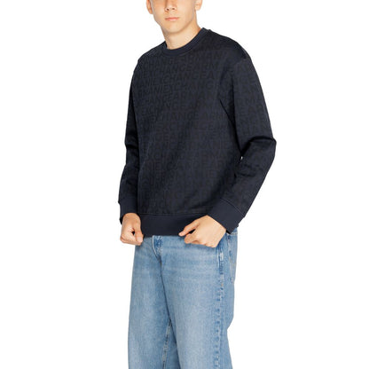 Hanorac Armani Exchange din bumbac albastru