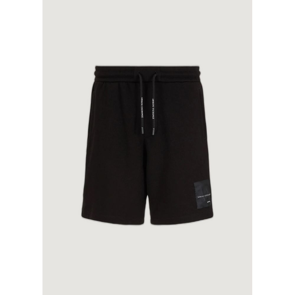 Armani Exchange Black Cotton Short