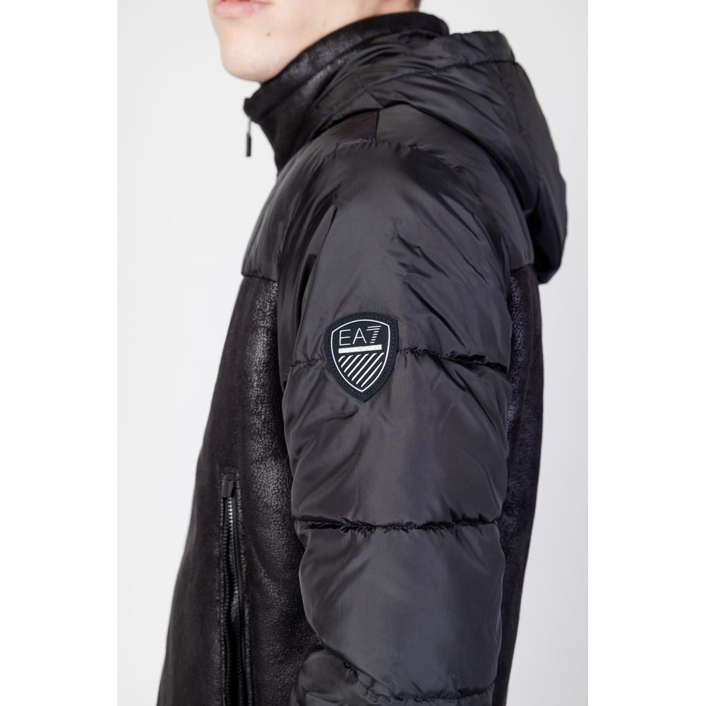 EA7 Emporio Armani Black Polyester Jacket