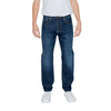 Armani Exchange Blue Cotton Skinny Jean