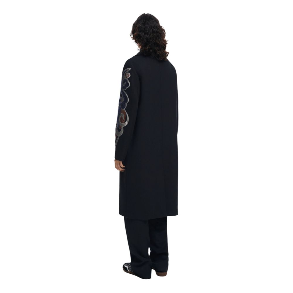 Desigual Black Polyester Jackets & Coat