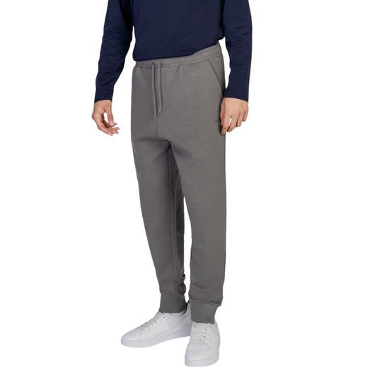 Pantaloni sport Hugo Boss gri din bumbac