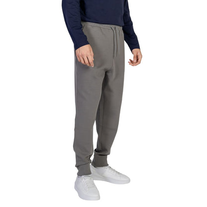 Pantaloni sport Hugo Boss gri din bumbac