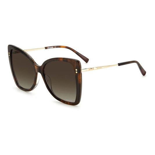 Missoni Brown Metal Sunglasses