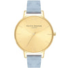Olivia Burton Blue Artificial Leather Watch
