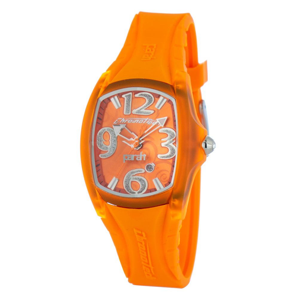 Chronotech Orange Rubber Watch