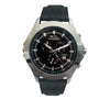 Chronotech Black Leather Watch