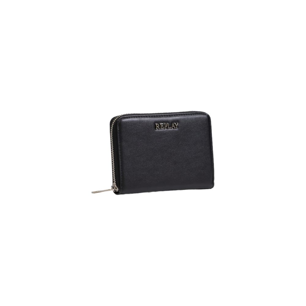 Replay Black Polyester Wallet