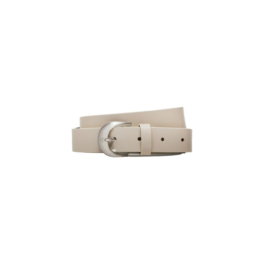 Calvin Klein Jeans Gray Leather Belt