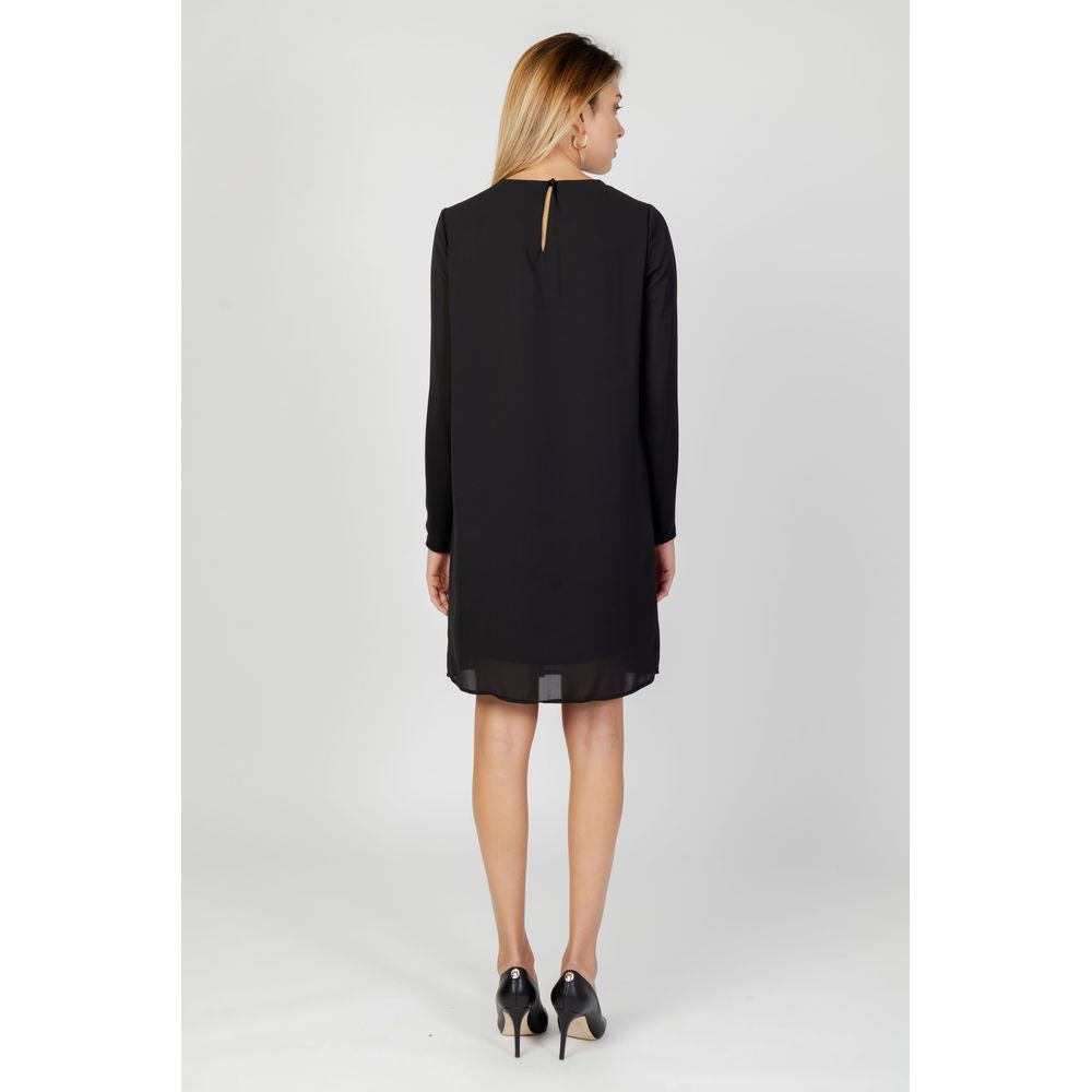 Sandro Ferrone Black Polyester Dress