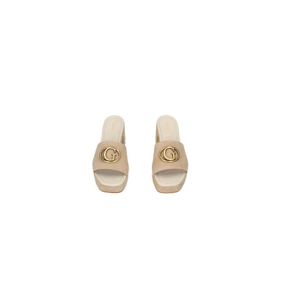 Guess Brown Suede Leather Sandal