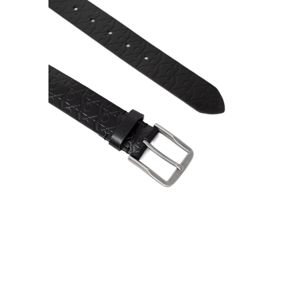 Calvin Klein Jeans Black Leather Belt