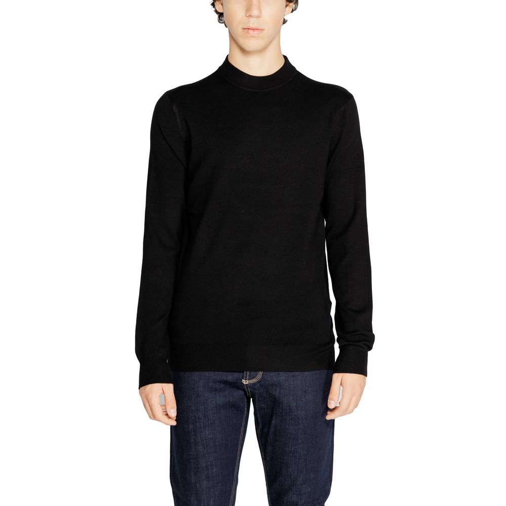 Antony Morato Black Viscose T-Shirt