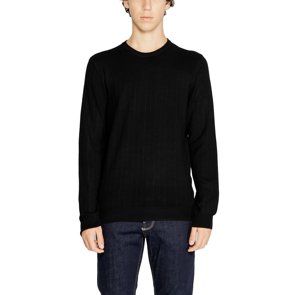 Antony Morato Black Viscose Sweater