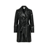 Jacqueline De Yong Black Polyethylene Jackets & Coat