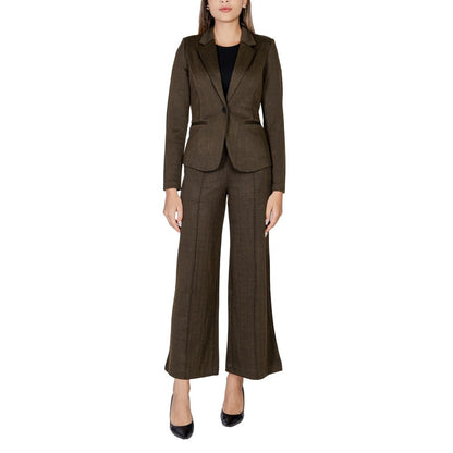 ICHI Green Polyester Suits & Blazer