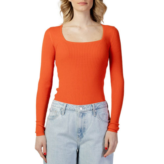 Vero Moda Orange Viscose Tops & T-Shirt