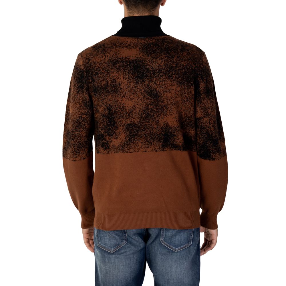 Antony Morato Brown Cotton Sweater