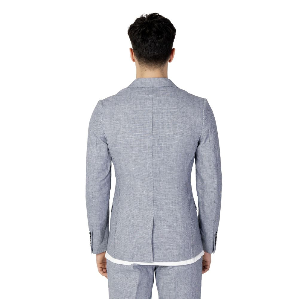 Antony Morato Blue Linen Suit