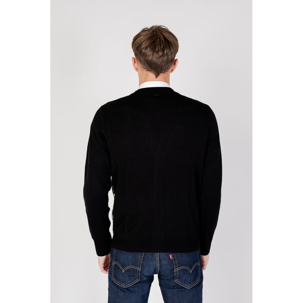 Antony Morato Black Wool Cardigan