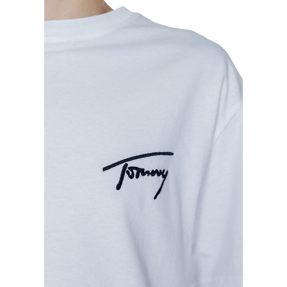 Tommy Hilfiger Jeans White Cotton T-Shirt