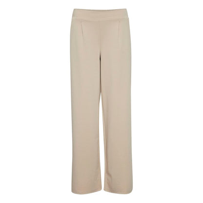 ICHI Beige Recycled Polyurethane Jeans & Pant
