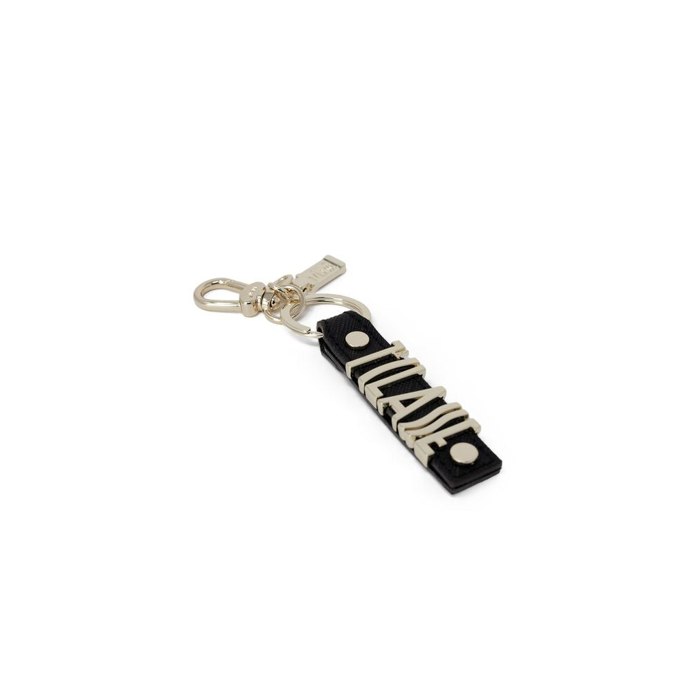 Alviero Martini Prima Classe Black Leather Keychain