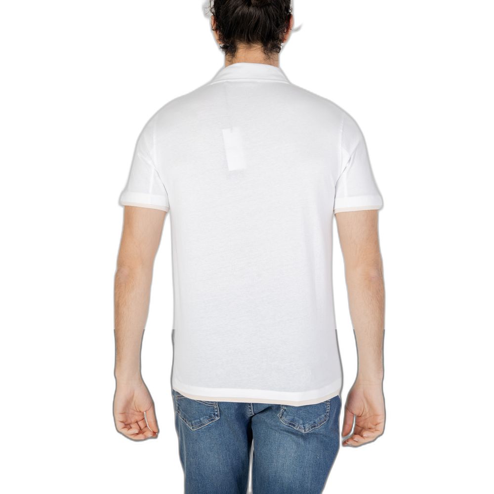 Hamaki-Ho White Cotton Polo Shirt