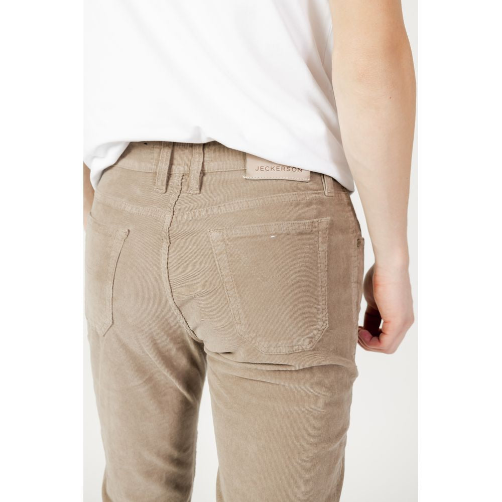 Jeckerson Beige Cotton Jeans & Pant