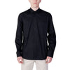 Alviero Martini Prima Classe Black Cotton Shirt