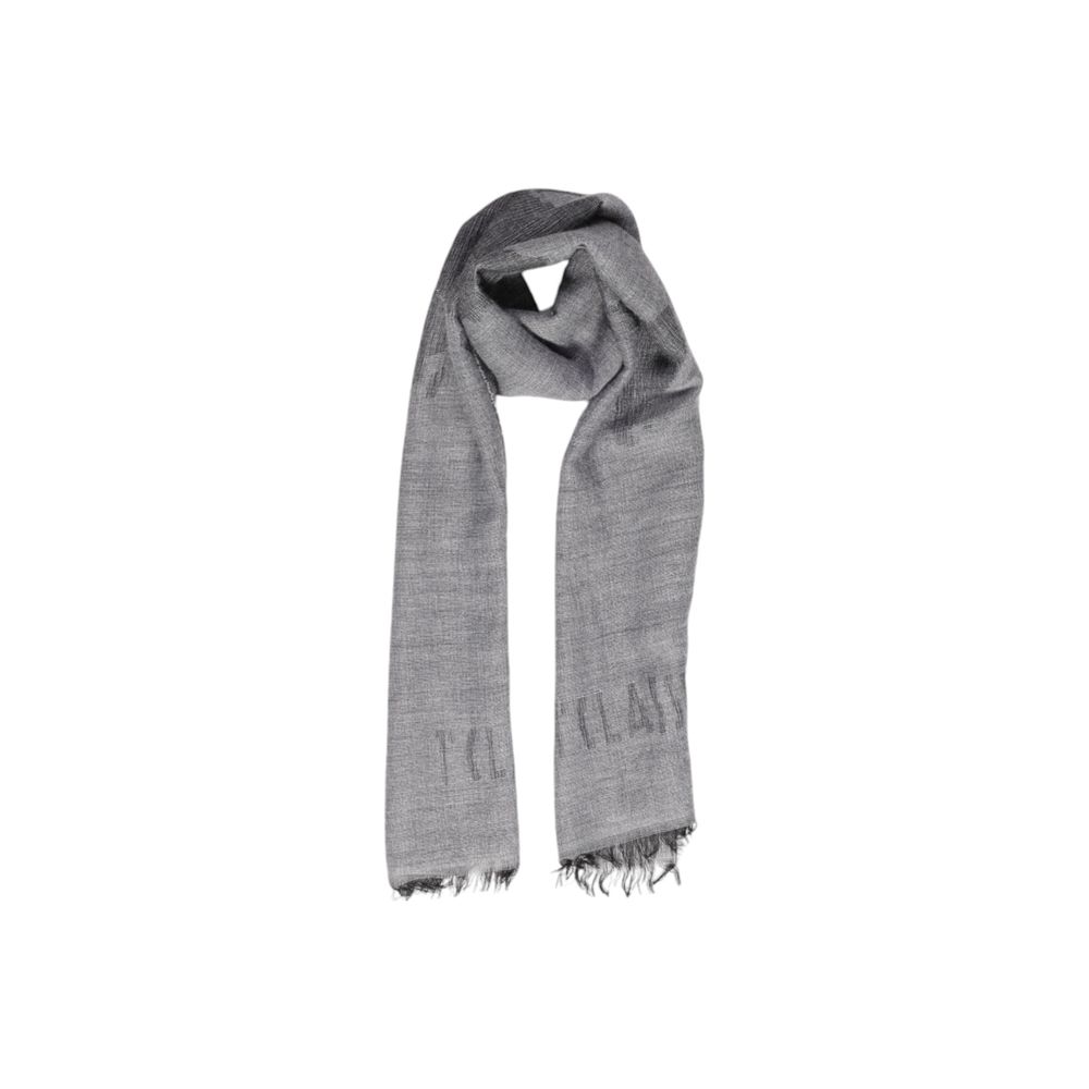 Alviero Martini Prima Classe Gray Polyacrylic Scarf