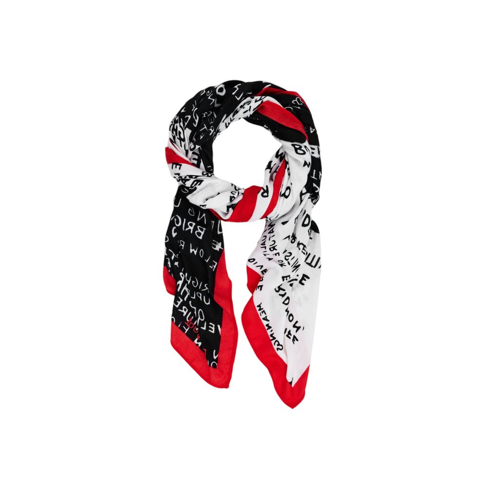 Desigual Black Polyester Scarf